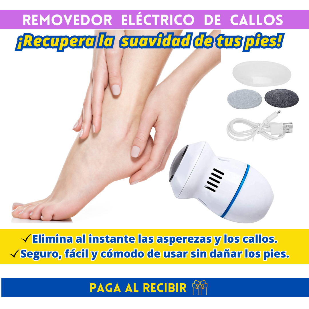 REMOVEDOR ELÉCTRICO DE CALLOS - RECUPERA LA SUAVIDAD DE TUS PIES