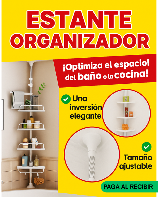 ESTANTE ESQUINERO ORGANIZADOR. MÁS ESPACIO EN TU BAÑO O COCINA 🤩✅